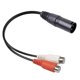 thumbnail image 2 of XLR To RCA Y Splitter Cable 3 Pin XLR Male To 2RCA Female Amplifier Mixing Plug AV Cable XLR To Dual, 2 of 5