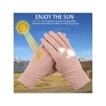 thumbnail image 3 of Deago Women Sun Protective Gloves UV Protection Summer Sunblock Gloves Touchscreen Gloves for Driving Riding (Black), 3 of 10