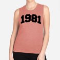 thumbnail image 2 of 1981 College Style Women's Muscle Tank Medium Desert Pink, 2 of 5