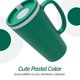 thumbnail image 5 of Copco Taza de Viaje Térmica Cone de 16 Oz con Asa, Doble Pared, Tapa Deslizante, Libre de BPA, Apta para Microondas y Lavavajillas, Vaso de Café de Viaje de Plástico Reutilizable - Taza de Café Portát, 5 of 7