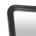thumbnail image 5 of DecMode 36" x 72" Black Mango Wood Distressed Floor Mirror with Carved Grooves, 5 of 9