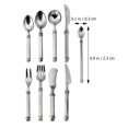 thumbnail image 2 of IFANLANDOR Ensemble de 9 Mini Cuillères en Plastique Ustensiles de Cuisine Miniatures Argent pour Jouer, 2 of 8