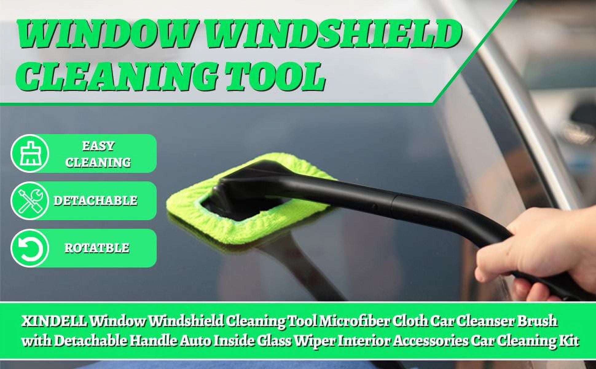 Windshield Cleaner Wand Microfiber Car Inside Window Cleaning Tool Anti  Fog*