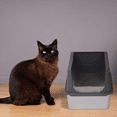 thumbnail image 2 of 2 Pack XL Stainless Steel Cat Litter Box with Lid, Extra Large Litter Pan with High Sides, Easy Cleaning, Include Double Layer Litter Mat and Scoop, Gray, 2 of 10