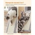 thumbnail image 4 of Árbol para gatos Feandrea MPCT143W01 con 3 postes y cueva, gris claro, 4 of 9