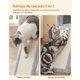 thumbnail image 4 of Árbol para gatos Feandrea MPCT143W01 con 3 postes y cueva, gris claro, 4 of 9