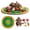 2-piece, variant on Nocciola 7-in-1 Thanksgiving Turkey Dog Toy,Big Turkey Puzzle Toy with 6 Squeaky Veggie Plush Toy, Interactive Enrichment Dog Toys for All Breeds