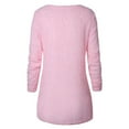thumbnail image 5 of Meichang Womens Fuzzy Fleece Sweaters Warm Long Sleeve Crew Neck Pullovers Winter Thermal Sleepwear Loungewear Sweater, 5 of 7