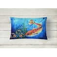 thumbnail image 2 of Carolines Treasures MW1214PW1216 Scattered Red Fish Fabric Decorative Pillow, 2 of 3