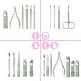 thumbnail image 3 of Professional Pedicure Kit Nail Clipperstools, Grooming Kit Nail Care Tool With Leather Travel Case, 3 of 5