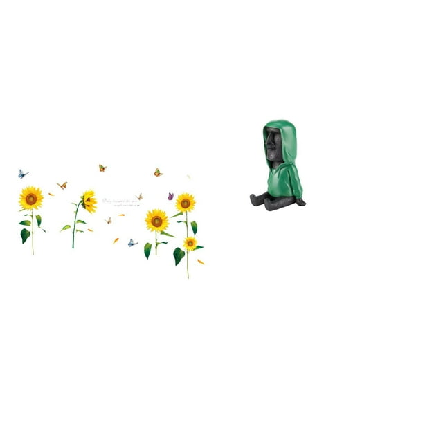 Pegatinas De Pared Con Cabeza De Isla De Pascua, Decoración DIY Para El Hogar, Arte, Retrato Antiguo, Escultura De Resina Para Sala De Estar, Comedor Y Dormitorio.