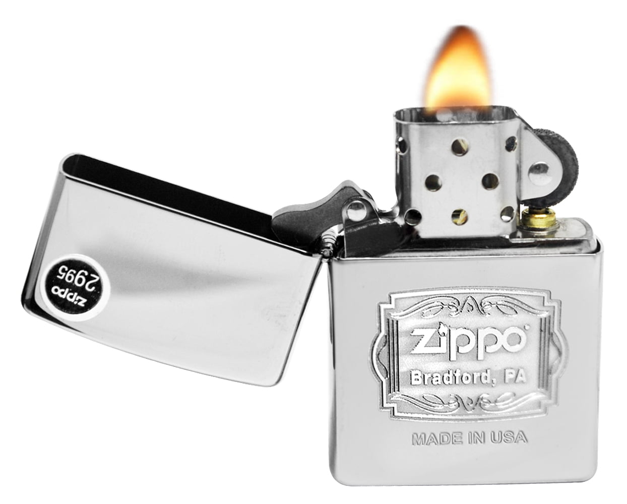 29521 250 Zippo Bradford PA High Polish Chrome Pocket