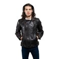 thumbnail image 4 of First Manufacturing WBM2806-5X-4X-BKCOG Mens Brooklyn Fashion Leather Jacket, Black Cognac - 5XL-4XL, 4 of 7