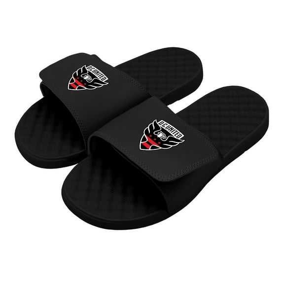 Youth ISlide Black D.C. United Primary Logo Slide Sandals