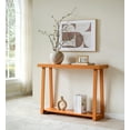 thumbnail image 2 of Kings Brand Furniture Emma Wood Console Sofa Table with Storage Shelf for Entryway, Hallway, Behind The Couch, Living Room, Foyer, Bedroom (Honey Ginger, 36 inches), 2 of 5
