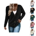 thumbnail image 1 of Cardigan Sweaters for Women 2025 Casual Button Long Sleeve V-Neck Sweater Jacket Coat Womens Cardigan Sweaters, 1 of 6