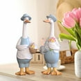 thumbnail image 6 of Uxgjfwu Garden Goose Statue 12.6" Outdoor Decor - Resin Lawn Animal Figure for Yard Patio Farmhouse, Weatherproof Decoration, 6 of 7