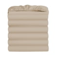 thumbnail image 1 of Sábanas ajustables Maple & Stone tamaño queen beige - Paquete de 6, 1 of 5