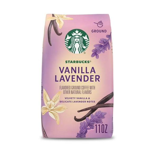 Starbucks Vanilla Lavender, Hot or Iced Coffee, Flavored Ground Coffee, 11 oz
