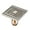 Nickel, variant on Square Brass Floor Drain Cover Bathroom Shower Hair Catcher Double-layer Filter