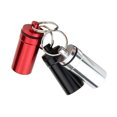 thumbnail image 3 of 3 Pcs Mini Bouteilles de Pilules Étanches Porte-Clés en Alliage d'Aluminium Distributeur de Médicaments (Rouge Argent Noir), 3 of 8