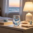 thumbnail image 3 of Ocean Marine Animal Printed Egg Shaped Stemless Glass Tumbler, Sea Creature Pattern Clear Drinking Cup, Coastal Nautical Glassware For Water Juice Wine Home Bar Decor, 3 of 8