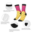 thumbnail image 3 of Uemuo Red Ice Cream Printed Kids Boys Socks Seamless Crew Socks Crazy Funny Athletic Sport Socks for Children, 3 of 6