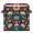 Multicolor 3, variant on CURLYOOT Mexican Flowers Cube Storage Bin 11 Inch Fabric Storage Cube for Shelves Decorative Colorful Mexican Foldable Basket with Leather Handle for Closet Shelves Organizer