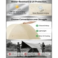 thumbnail image 6 of Ultraviolet Protection Pop-up Beach Tent, UPF 50+ Instant Easy Setup Sun Shelter Portable Lightweight Beach Canopy with Carry Bag Waterproof Windproof for Beach Camping Picnic Backyard(xxw), 6 of 7