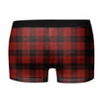thumbnail image 4 of Men Support Pouch Underwear Silk Insulated Underwear Men Men Mens Long Underwear Mens Mesh Underwear Briefs Underwear Brief Men Male Plaid Christmas Day Printed Underwear Funny Fitting Mid Waist XL, 4 of 5