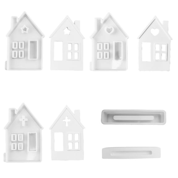 Baking Molds House Shaped Resins Molds for Making Mousses Cake, Fondant Decoration, Chocolate, Holiday Present