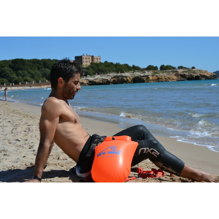 New Wave Swim Buoy - 20 Liter PVC Orange - Swim Safety Float