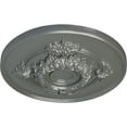 thumbnail image 3 of Ekena Millwork 13 3/4"OD x 1"P Monique Ceiling Medallion (Fits Canopies up to 3 3/4"), Hand-Painted Silver, 3 of 6