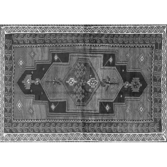 Ahgly Company Indoor Rectangle Persian Gray Traditional Area Rugs, 8' x 10'