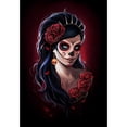 thumbnail image 1 of Drill Diamond Painting (DB6473) Skull Flower Woman 5D DIY Kit de imagen completa (SZ539) 50x70cm Hugtrwg Para estrenar, 1 of 1