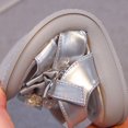 thumbnail image 5 of Eltusu Girls Sandals with Strap, Open Toe Non Slip Dance Soft Sole Summer Shoes Silver Size 13(Little Kids), 5 of 7