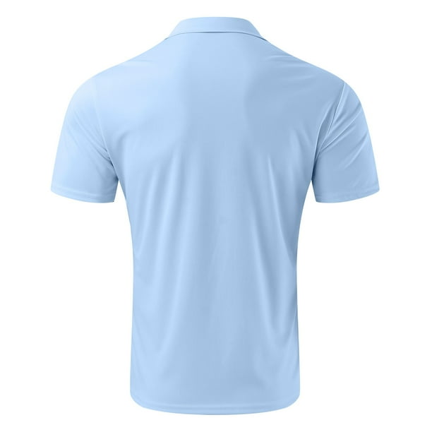 BOBOGOJP Mens Polo Short Sleeve Quick Dry Outdoor Golf Sports