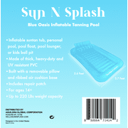 Sun N Splash Blue Oasis Inflatable Tanning Pool for Ages 14+