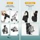 thumbnail image 4 of ChaoLink Cochecito ligero para bebé de menos de 10 libras, cochecito para viajes en avión con bolsa de transporte, plegado con una mano, toldo ajustable, ruedas 360°, 4 of 8