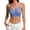 Blue, variant on Women's Size Sexy Floral Lace Scalloped Wireless Bra Strap V Neck Everyday Bralette Green for Size One Size