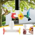 thumbnail image 4 of Clearance! Upgraded Floral Hummingbird Feeder Tubes and Stoppers, Red Double Head Hummingbird Feeding Ports, Water Feeding Replacement Parts Wine Bottle Plug, 4 of 8