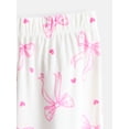 thumbnail image 3 of Wonder Nation Girls Long Sleeve Button Front Top and Pants with Eye Mask, 3-Piece Sleep Set, Sizes 4-18, 3 of 4