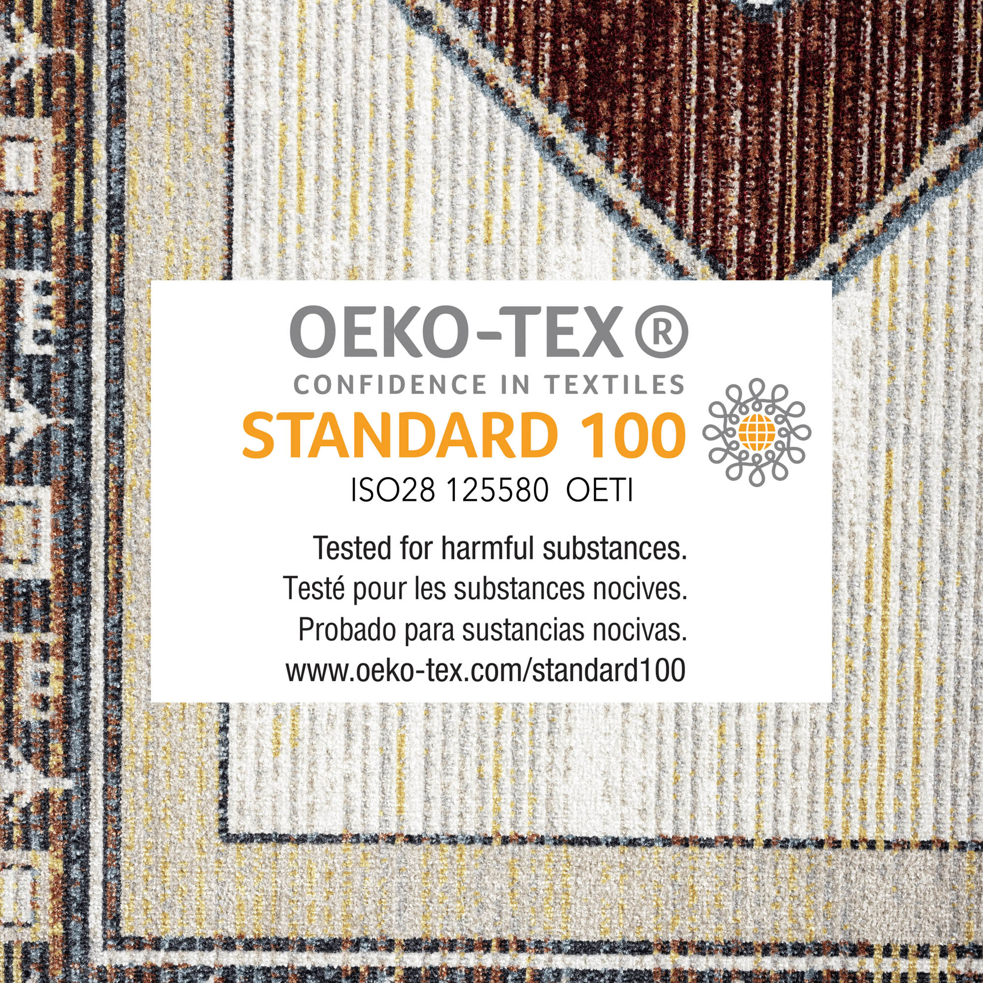Everwash™ Treasure Southwestern Geometric Machine Washable Runner Area Rug, Beige/Blue, 2'2"x7'2"