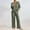 Green women 2 piece lounge sets a1, variant on Women's 2 Piece Lounge Sets V Neck Long Sleeve Top Wide Leg Pants Casual Solid Suit Loose Matching Outfits for Travel Airport Comfy Clothes, Blue M