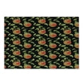 thumbnail image 1 of Fruits Cutting Board, Hand Drawn Detailed Illustration of Branches of Apple Trees with, Decorative Tempered Glass Cutting and Serving Board, Small Size, Fern Green Red Black, by Ambesonne, 1 of 1