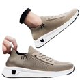 thumbnail image 3 of NOKIO Mens Hiking Sneakers S𝗅ip On Elastic Strap Sport Shoes Comfortable Soft Sole Running Shoes Breathable Knit Non-S𝗅ip Athlet𝗂c Shoes Wide Width Casual Walking Shoes for Back to College, 3 of 9