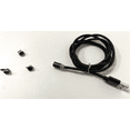 thumbnail image 1 of Charging Cable Phone Braided Detachable cable USB phone charging Cord USB 360 Degree Rotating Cable, Black, Cable, Replacement for Android Connector, 1 of 2