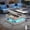 White Marble-led light, variant on Blotout 35.4" LED Square Coffee Table with Lifting top and Charging Station, Modern 2-Tier Coffee Table with Large Hidden Compartment Storage for Living Room, Office, White Marble