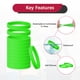 thumbnail image 5 of Uxcell 12Pcs Pulseras de Goma, Pulseras de Silicona de Color Sólido para Deporte/Entrenamiento/Baloncesto Hombres Mujeres Adolescentes [Verde Lago], 5 of 6