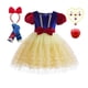 thumbnail image 1 of Vestido de Blancanieves de Disney para niñas, disfraz de princesa para niños con capa, vestido de baile de encaje para Halloween, ropa de fiesta de cumpleaños para niños, 5-6T (etiqueta 130) Gao Jinjia LED, 1 of 2